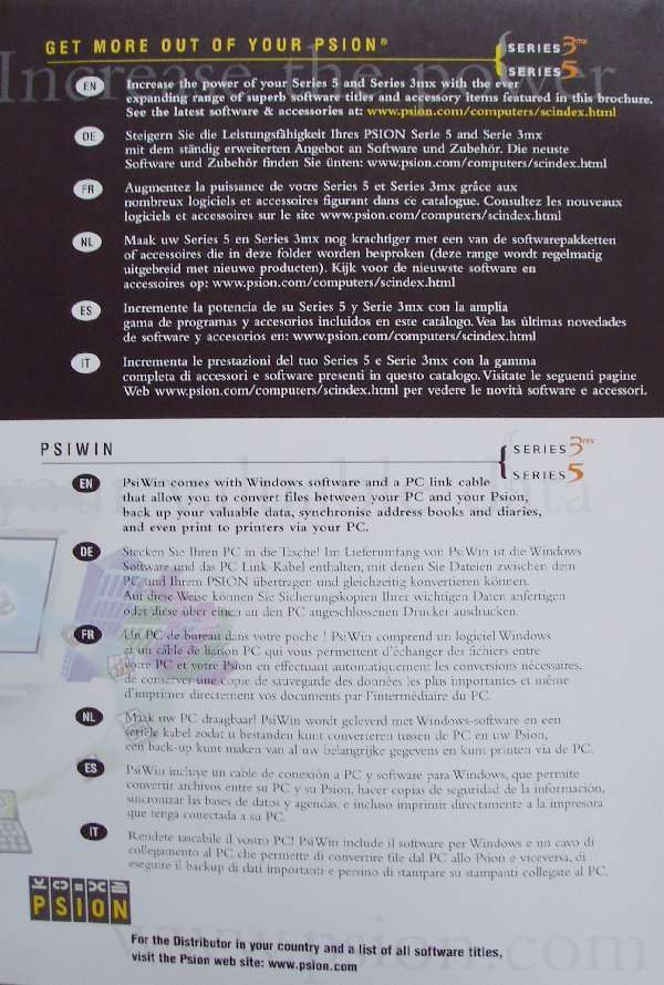  Psion leaflet 