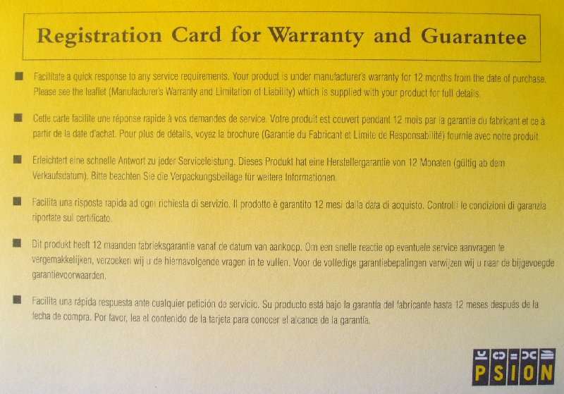  Psion world-wide distribution network 